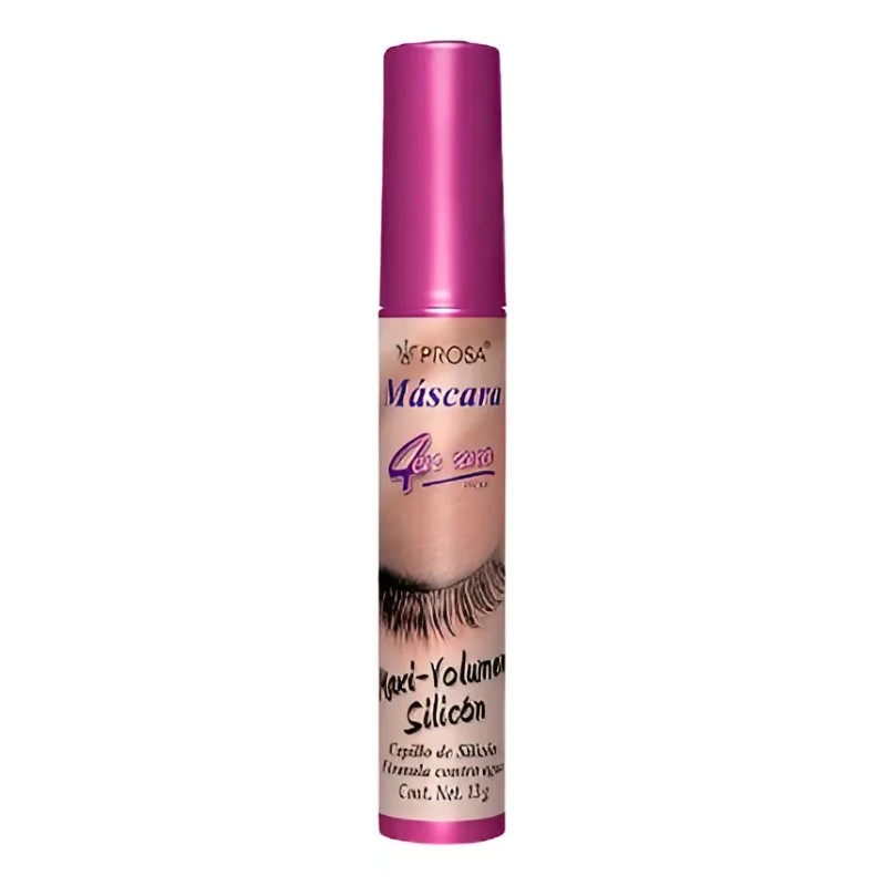 Máscara De Pestañas Prosa Maxi Volumen Silicón Waterproof 13
