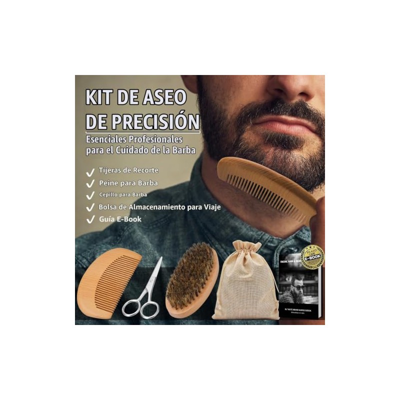 Actualizado barba Grooming Kit w / acondicionador de barba, aceite