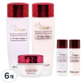 3W Clinic Collagen Skin Care 3 Piece Set, 6 Pieces / 3W클리닉 콜라겐 스킨케어 3종세트, 6개