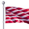 PATIKIL 2 Packs Flag Pole Ring Clip with Fixed Hook