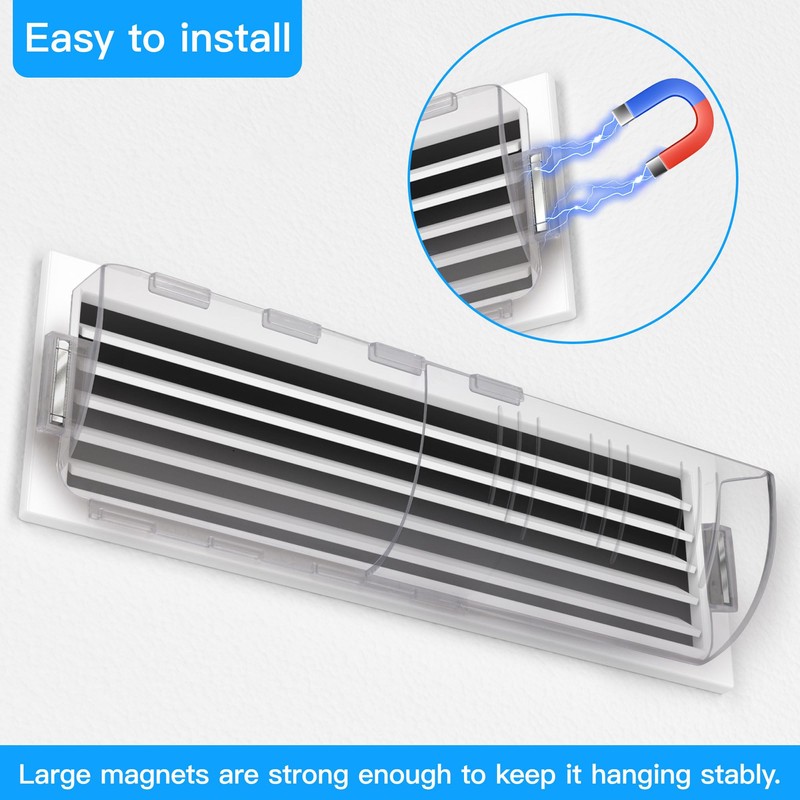 Antimbee 2 Pack Adjustable Magnetic Heat & Air Vent Deflector