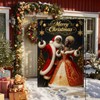 Christmas Couple Garden Flag 12x18 Inch Burlap Double-Sided