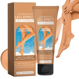 Leg Makeup Waterproof No Transfer, Concealer Full Coverage, Flawless Leg Makeup Lotion, Leg Veins Body Scar Tattoo Cover Up, Even Skin Tone, Long Lasting Body Foundation for Women (Medium Glow)