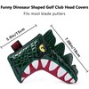 Gbourly Golf Club Green Cartoon Tyrannosaurus Rex Driver, Fairway Wood,