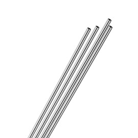 M METERXITY 4-Pack 250mm 304 Stainless Steel Tube, 3mm OD 0.2mm Wall Thickness Seamless Stainless Steel Tubing for Construction/Machining/DIY Crafting, Metal Straight Pipe [3x0.01x10IN]