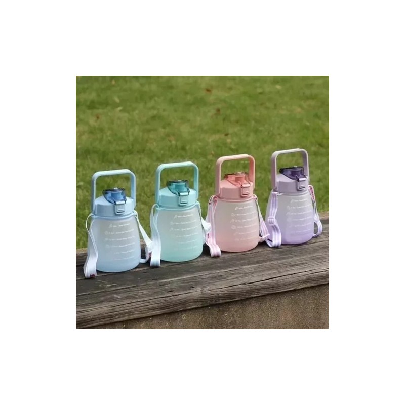 Total Supplier Divertida Botella Motivacional Para Agua Kawaii Con Stickers