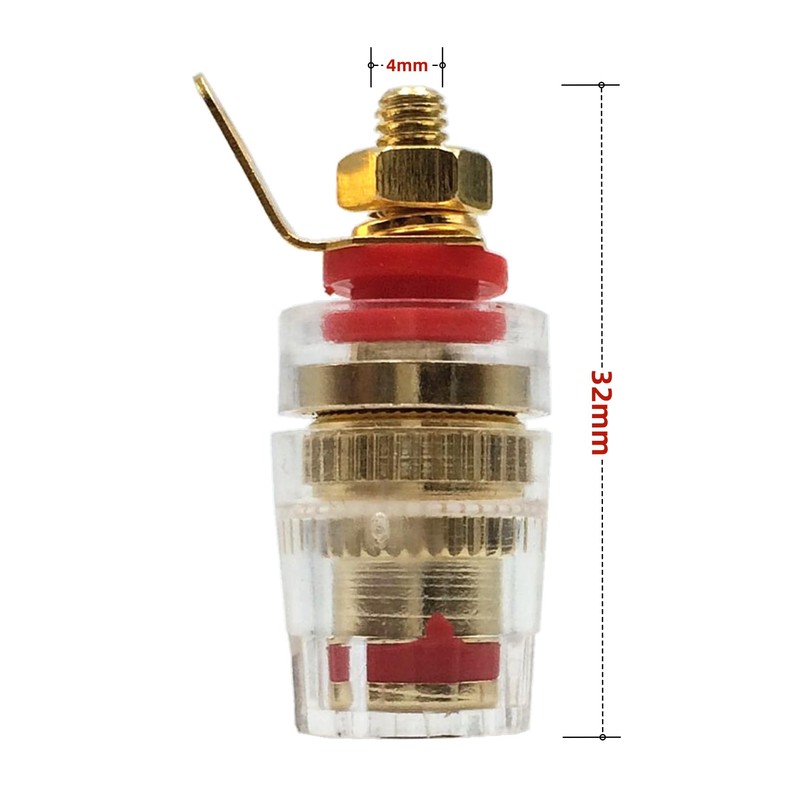 geeso [32 mm] High Performance Speaker Terminal Gold Plated Banana