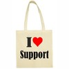 Reifen-Markt I Love Support Shopping Bag School Bag Gym Bag