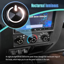 Xomzema 3Pcs Upgraded Control Switch Knob for Jeep Wrangler 1999-2006,Air Conditioning AC Heater Blower Fan Climate Control Knobs Switch Button,Replace 05011218AC 5011218AC