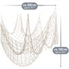 com-four® 1 x Decorative Fishing Net 100 x 200 cm