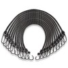 com-four® Set of 10 Rubber Tensioners with Reflective Strips –