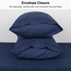 Lirex Pillow Cases (2 Pack), 1800 Thread Count Embroidered Queen