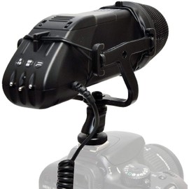 Professional Microphone (Stereo/NRS) with Dead Cat Wind Muff Compatible with Sony Cyber-Shot DSC-RX10 III for High End Systems (DSLR and Video) - Includes Multi-Interface Adapter