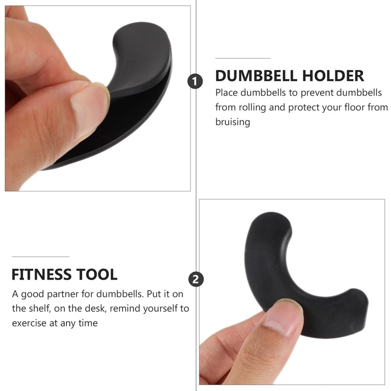 Mipcase 20pcs Shockproof Dumbbell Holders Compact Workout Tool for Home