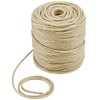 QWORK® 100M Garten Juteschnur, 4 mm Hanfseil, für Geschenke verpacken,