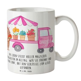 Mr. & Mrs. Panda Tasse Osterhase Blumenwagen - Ostergeschenke, Osterdeko, Geschenk, Teebecher, Ostern, Büro Tasse, Ostergeschenke, Designer Tasse,