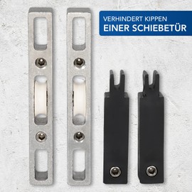 TESO Castors for fly screen sliding doors - easy to assemble - resistant - make no annoying noises