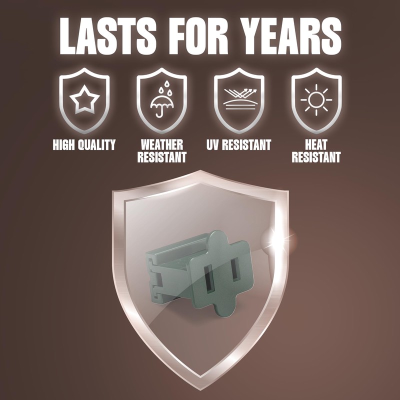 Holiday Lighting Outlet Female Green Slip Plug, Zip Plug, Vampire