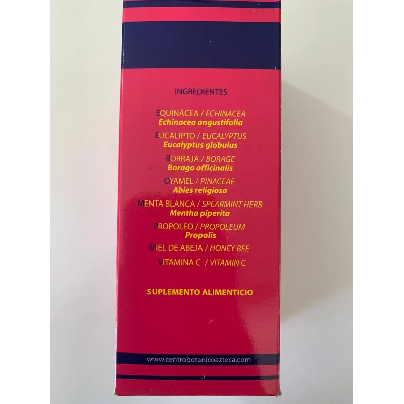Azteca Jarabe De Equinacea Eucalipto Borraja Echinacea Eucalyptus Vitamin C