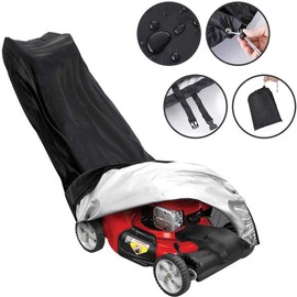Lawn Mower Cover, 76 x 25 x 57 x 44 Inch 210D Polyester Fibres, Waterproof, Dustproof, Weatherproof Cover, Dust Protection, Lawn Mower Tarpaulin, Protective Cover