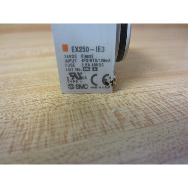 SMC EX250-IE3 24 VDC, 3 PIN, 4 INPUTS, 8 MA,