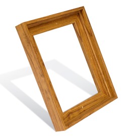 HUACANVAS Canvas Floater Frames for 9"x 12" Canvas Paintings,2 Pack Floating Frames with 0.6"~0.75" Deep for Canvas Print,Canvas Picture Frame,Canvas Frame for Room Decor(Walnut)