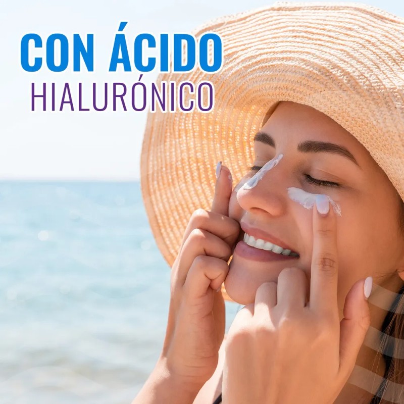 Protector Facial Caribbean Fps50 Ácido Hialurónico 85ml