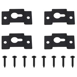 ZZHXSM Hanging Speaker Bracket 4pcs Surround Speaker Wall Hanging Piece Hanger Plate Connectors with Mounting Screws