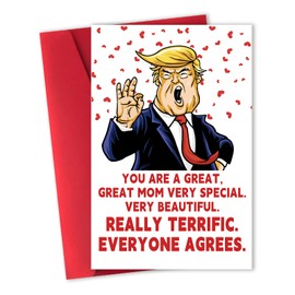 ACHICGIRL Funny Birthday Card for Mom Grandma, Happy Mothers Day Gifts for Mom, Unique Mother's Day Card from Daughter Son