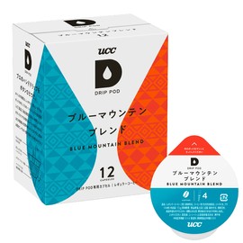 UCC Drip Pods Exclusive Capsules, Blue Mountain Blend, 12 Cups, 3.2 oz (90 g), Pod Capsules