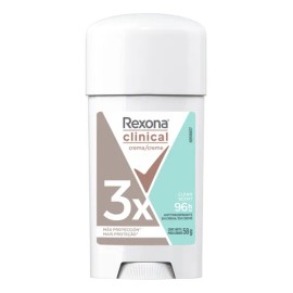 Rexona Women Antitranspirante En Crema Clinical Clean Scent Desodorante Con 3 Veces Más Protección Contra El Sudor* Y El Mal Olor Hasta Por 96 Horas 58 g
