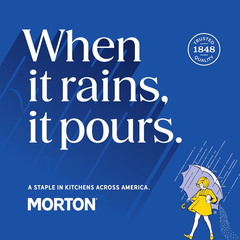 Morton Plain Salt, (26 oz), 2-Pack - All-Purpose, Non-Iodized Salt,