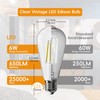 Jensense Edison Bulbs 6W E26 LED Bulb 60 Watt Equivalent,