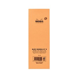 Rhodia Staplebound Orange - Lined 3 x 8.25 Notepad - R8600