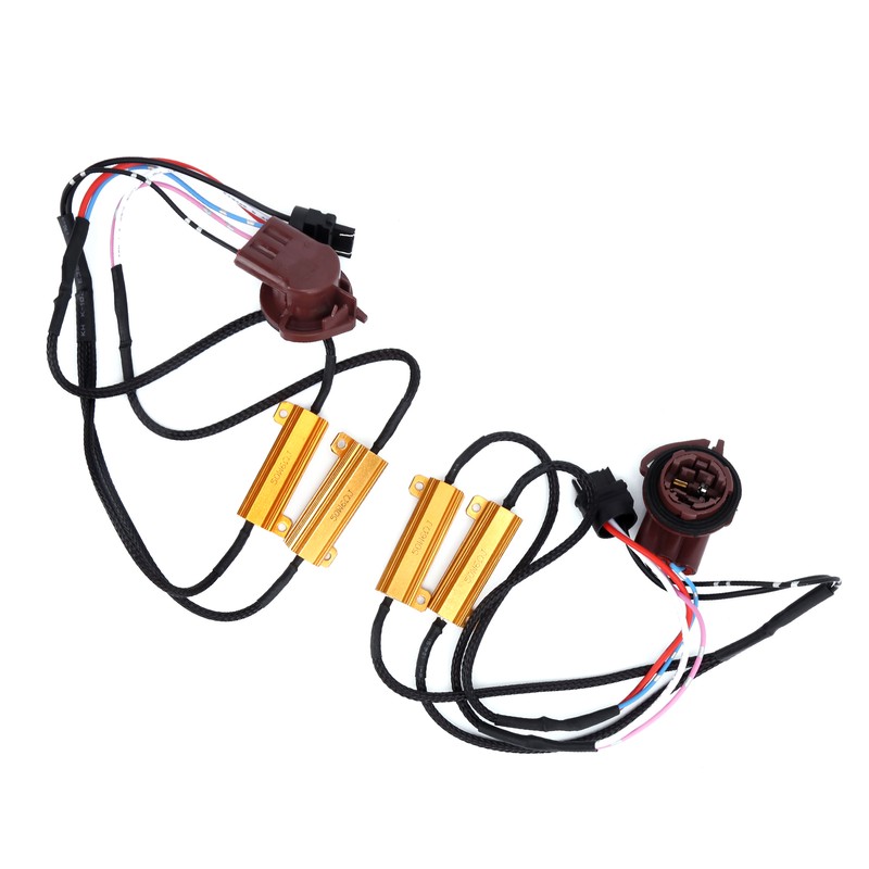 2pcs 3157A LED Decoder 50W Load Resistor Flash Error Free