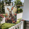 Easter Bunny Garden Flag 12x18 In Double Sided Yard Flags