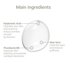 GESKE | Sérum para ojos anti hinchazón | Contra ojeras y ojos hinchados | Con aloe vera | Sérum de belleza | Suaviza el contorno de los ojos | Fórmula