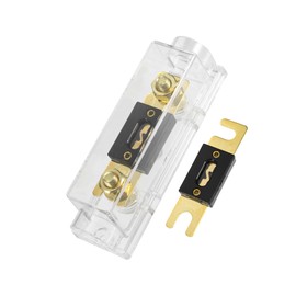 Partuto Car Audio 0 4 8 Gauge Inline ANL Fuse Holder Set with 2pcs 200A Fuse Replacement