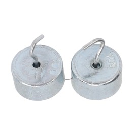 2pcs Hook Weight Set 10g Lab Weights Chrome Plated Steel Double Hooked Weight with Storage Box Laboratory Mass Kit