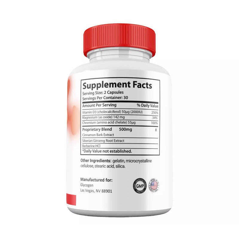 Glycogen Blood Balance Capsules , Max Strength, Glycogen Pills (5