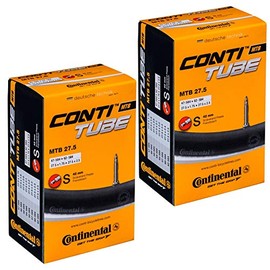 Continental MTB 27.5" x 1.75-2.5 Mountain Bike Inner Tubes with Presta Valve (Pair)
