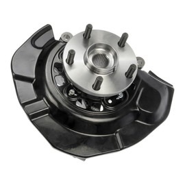 AutoShack Front Steering Knuckle and Wheel Bearing Hub Assembly 5 Lugs without ABS Passenger Side Replacement for 2004 2005 2006 2007 2008 2009 2010 Toyota Sienna 3.3L 3.5L V6 FWD Models KN798426