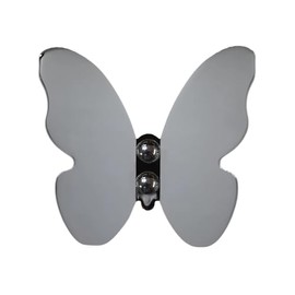 Luxury Butterfly Wall Hook - Solid Brass Decorative Hanger for Coats, Towels, Bags & Keys – Modern Aesthetic Home & Bathroom Organizer (Polished Chrome)