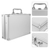 minkissy Aluminum Briefcase Tool Storage Box Lightweight Portable Multi-functional Aluminum