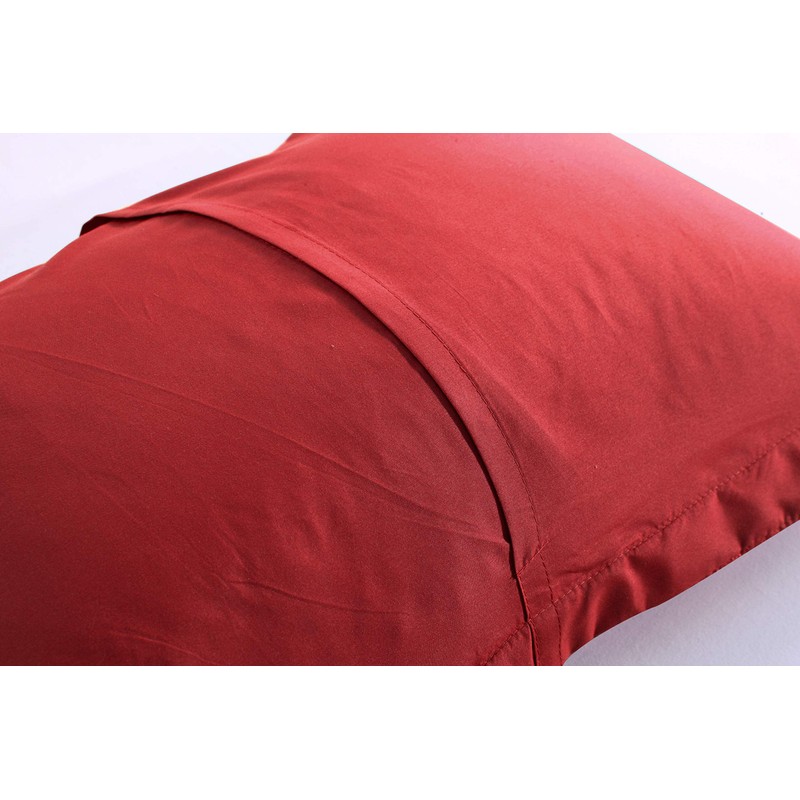 MarCielo 2-Piece Embroidered Pillow Shams, King Decorative Microfiber Pillow Shams