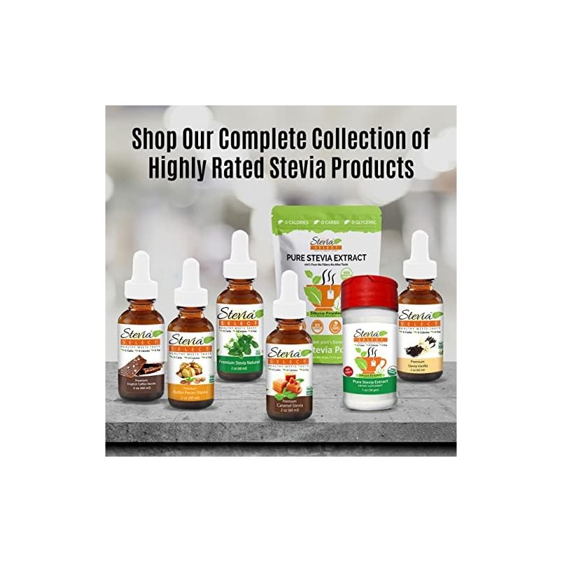 Stevia Select Raspberry Flavored Liquid Stevia – Zero Calorie Coffee,