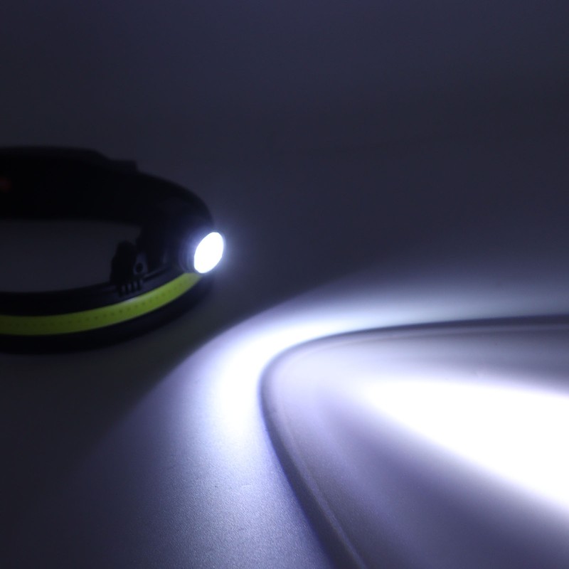 LED COB Head Light 10 Modes Zoomable Rechargeable Super Bright