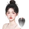 knnzk Bangs Wig, Human Hair, Fully Hand Planted, Partial Wig,