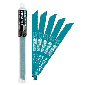 ODACHI Heavy Metal Cutting Reciprocating Saw Blades 9 Inch 14TPI Sawzall Blades for Pipe, Sheet, Rebar, Bi-Metal Sabre Saw Blades High Wear Resistance for Cutting 5 Pack