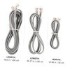 KICHOUSE 3pcs Telephone Extension Cord Kit Flat Wire Wear-Resistant High-Performance